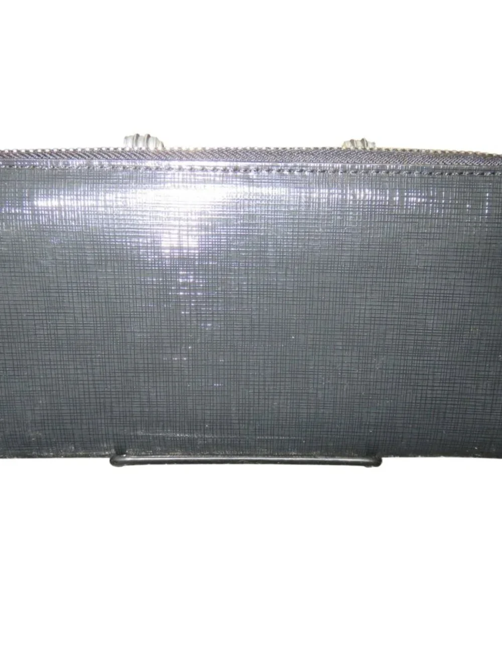 COACH Darcy Black Leather Accordian Full Zip Continental Long Wallet